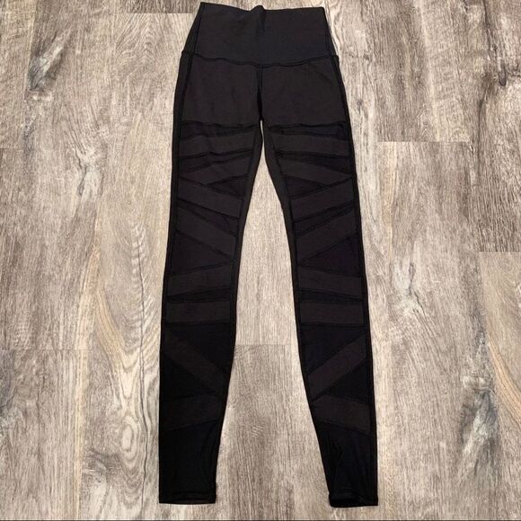 Lululemon Black Wunder Under Hi-Rise Tech Mesh - Picture 3 of 7